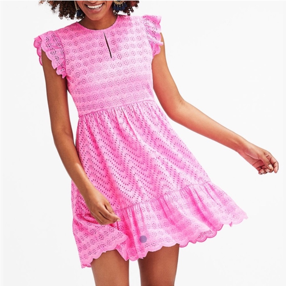 Vineyard Vines Pink Eyelet Dress